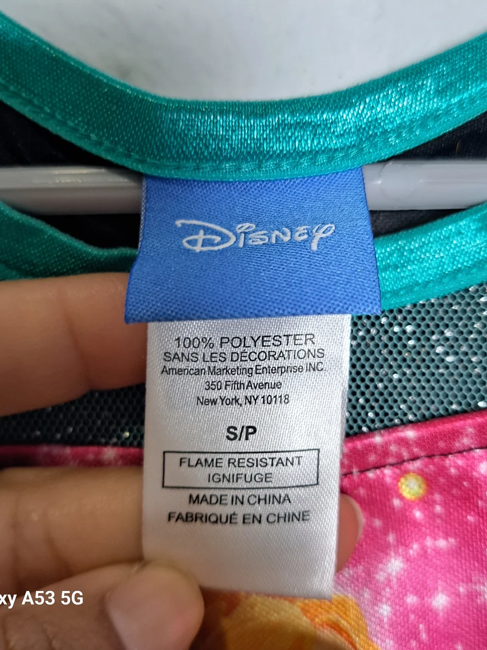 Disney Teal, Light Green & Black Anna Costume Dress